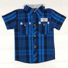 Miko Kemeja Hem Baju Atasan Anak Laki-Laki Keren Exclusive BLUE DENAY