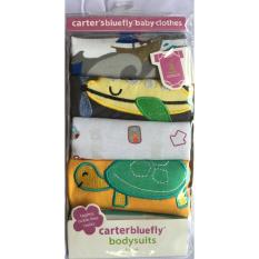 MomBaby Jumper 5 in 1 Lengan Pendek Boys / Baju Bayi Cowok Umur 3 Bulan - 1 Pack 5 Pcs