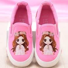 Sepatu Kets Putih Musim Gugur Anak-anak Sepatu Kanvas Gadis