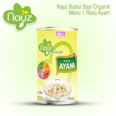 NiceKids Nayzfood Bubur Bayi Organik Menu 1 Rasa Ayam- Bubur Bayi- Bubur Beras Tim