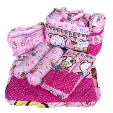 Neca Alas Tidur Bantal Guling Tas Gendongan Bayi Set 4 in 1 Chekiddo Bear