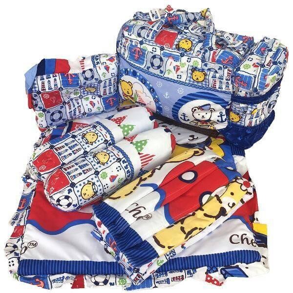 Neca Alas Tidur Bantal Guling Tas Gendongan Bayi Set 4 in 1 Chekiddo Sailor series