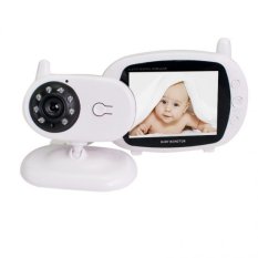 Baru 3.5 Inch LCD 2.4G Digital Wireless Baby Monitor Video Audio Warna IR Kamera