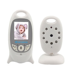 2.4 GHz Nirkabel Audio Video Kamera Digital LCD Monitor Bayi Penglihatan Malam (Putih, Steker Inggris) Niceeshop