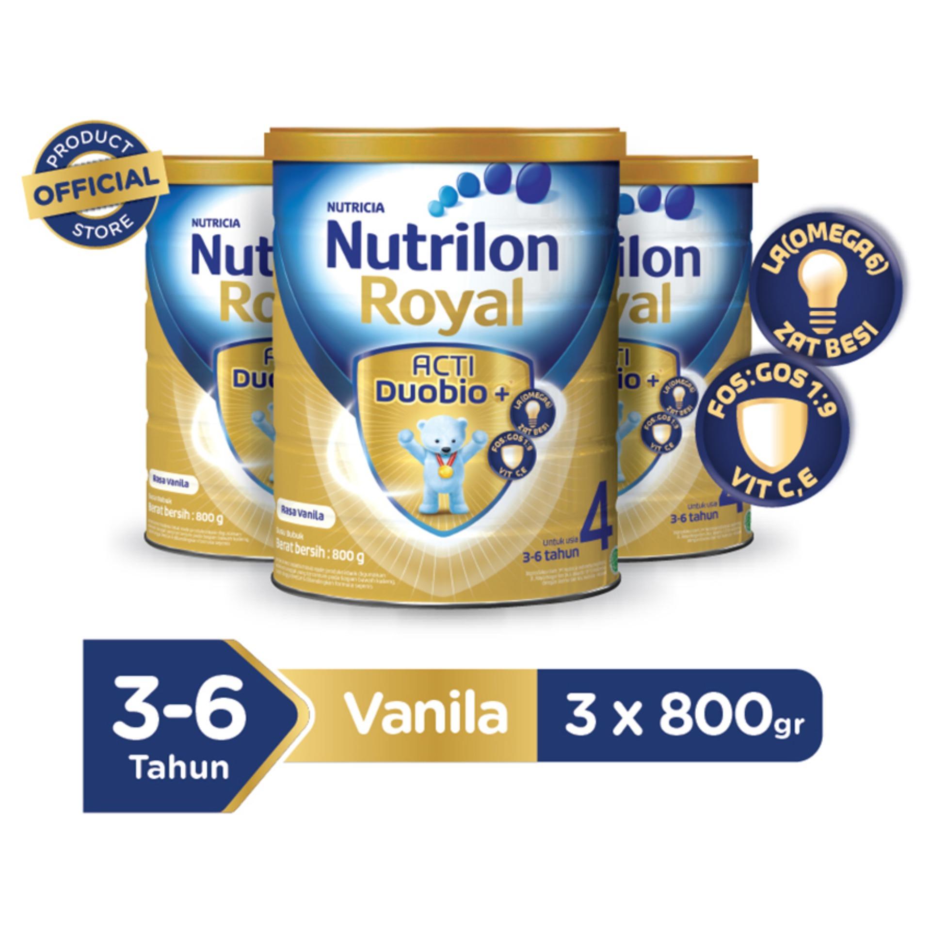 Nutrilon Royal Acti Duobio 4 Vanilla - 800gr Bundle 3 kaleng