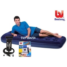 OBRAL MURAH Paket Kasur Angin Single + Pompa 12Inch + Repair Kit