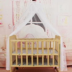 OH Baby Bedding Kelambu Bayi Portable Ukuran Round Balita Nyamuk Mesh Net Putih-Intl