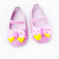 OmahBayi - Sepatu Bayi Cewek 0-6 Bulan Warna Cantik Lucu Murah- Sepatu Anak Bayi Perempuan Baru Lahir Import - Kado Kelahiran