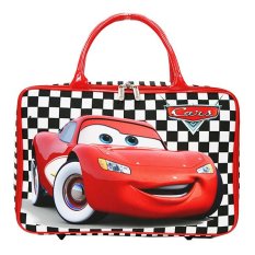 Onlan Travel Bag Cars Red Bahan Kanvas Halus Import