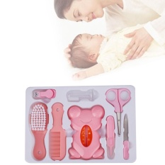 Oscar Toko Bayi Perawatan Pribadi 8 Pcs Baby Kids Nail Rambut Perawatan Kesehatan Set Thermometer Grooming Brush Kit 2017- INTL