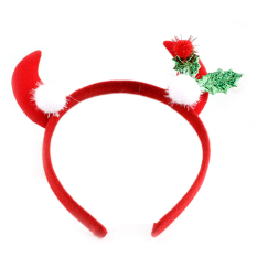 Ox Horn Headband Aksesori Rambut untuk Anak Ornamen Natal