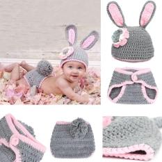 Pakaian Topi Kostum Bayi Rajutan Sulam Untuk Properti Fotografi