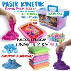 Paket Pasir Kinetik 2 KG + 43 Pcs Aksesoris - Kinetic Play Sand Mainan Edukasi