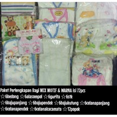 Paket Perlengkapan Bayi Baru Lahir Isi 72pcs