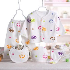 Panda Online Lima Potong Lucu Katun Pakaian Bayi Baru Lahir Pakaian Set