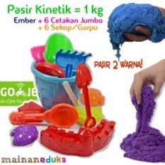 Pasir Kinetik 1 kg + Ember, Sekop & Cetakan JUMBO