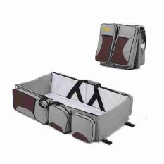 perlengkapan bayi perempuan tas pakaian tas untuk membawa perlengkapan bayi tas perlengkapan bayi lucu tas bayi karakter tas u ntuk baju bayi perlengkapan bayi lazada Multifunctional Baby Grey