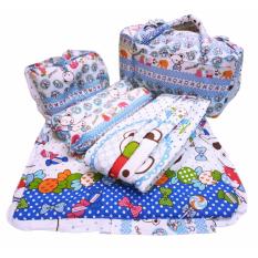 Perlengkapan Bayi Tas Bayi - Gendongan - Bantal Guling - Matras Bayi - 4 In 1 - Candy Bear