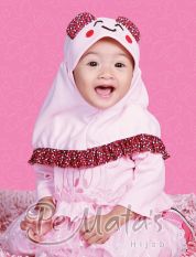 Permata Jilbab Bayi 02 size S Pink