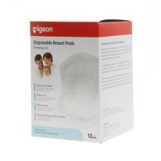 Pigeon Penyerap Asi Disposable Breast Pads 12 pieces - Putih