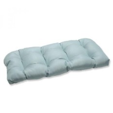 Bantal Sempurna Bantal Kursi Empuk Anyaman dengan Biru Kain Sunbrella-Intl