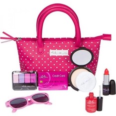 Pixiecrush Riasan Berpura-pura Dompet Perlengkapan untuk Perempuan-Realistis Kosmetik Mainan, Lipstik, Kuku Kuku, kacamata Hitam & Lainnya-Meningkatkan Imajinasi & Kreativitas, Membangun Emosional & Keterampilan Sosial...-Internasional