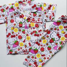 PIYAMA ANAK/Tidur Piyama/Anak Sd/Anak/Murah Wanita/Tidur Wanita/Dalam Wanita/Sekolah/ HK FULL PUTIH