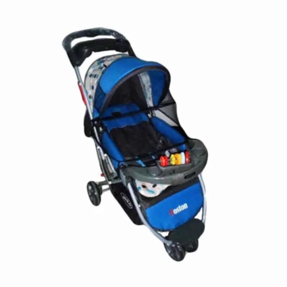 Pliko Boston PK-338 - Baby Stroller / Kereta Dorong Bayi 3 in 1 - Biru Muda