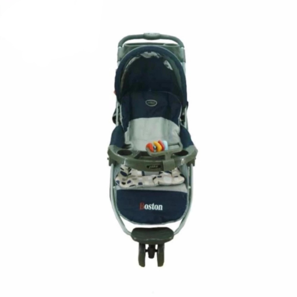 Pliko Boston PK-338 - Baby Stroller / Kereta Dorong Bayi 3 in 1 - Biru Navy