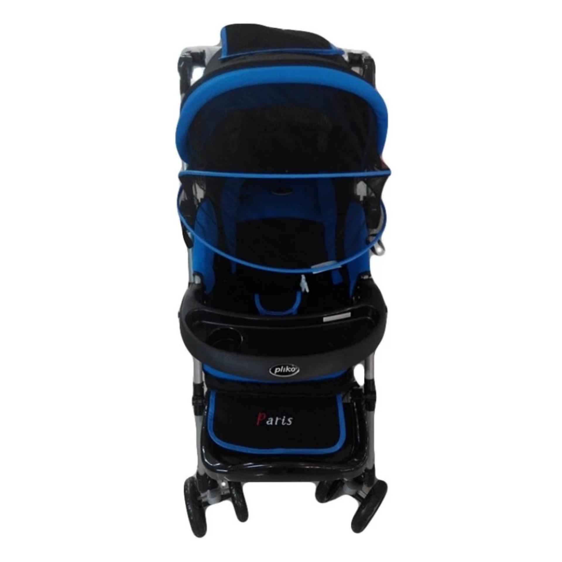 Pliko Paris PK-399 - Baby Stroller / Kereta Dorong Bayi 4 in 1 - Biru Navy