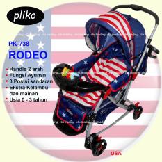 Pliko Rodeo PK-398 USA - Baby Stroller - Kereta Dorong Bayi Rodeo USA