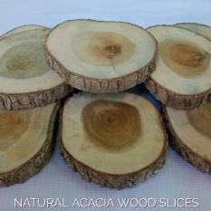 Potongan Kayu Akasia Natural ACACIA Wood Slices