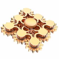 Premium Fidget Spinner Mainan Hand Spinner 9 Gears Linkable - Gold
