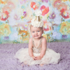 Putri Anak Rambut Bayi Perempuan Rambut Golden Halus Aksesoris Headband Ulang Tahun PestaBulang (putih)