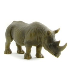 PVC Animals World Black Rhinos Static Model Plastic Action FiguresToys Gift for Kids - intl