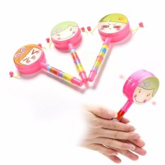 Rattle Drum Smile Baby Kid Percussion Educational Musical Instrument Toy - intl