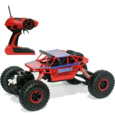 Remote Control Car 4WD Rock Crawler Super Hero Theme Car Off-Road - Merah