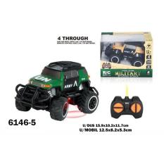 RKJ Mainan Anak RC Mobil Remot Military Hammer Army 6146-5 - Warna Random