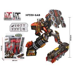RKJ Mainan Anak Robot Transform Train Warrior HF339-6AB - Warna Random