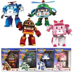 ROBOCAR POLI MAINAN ROBOT BISA JADI MOBIL ROBO CAR ISI 4 KARAKTER