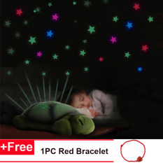 Baby Sleep Light Sky Star Lampu Novelty Mainan Anak-anak Lagu Musik Pencahayaan Penyu Musik LED Night Light Gift -Intl