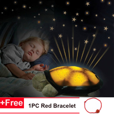 Baby Sleep Light Sky Star Lampu Novelty Mainan Anak-anak Lagu Musik Pencahayaan Penyu Musik LED Night Light Gift -Intl