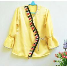 Rosita Baju Atasan Blus Anak Cheongsam Satin Maxmara - Kuning