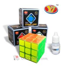 Rubik 3X3 Speed Edition Glow In The Dark + Pelumas Round Edge Yong Jun - 5Whk2t