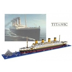Sanzo Titanic Model Mikro Block Build Set 1860 Pcs-Nano Mikro Berlian Blok DIY Mainan Pendidikan-Internasional