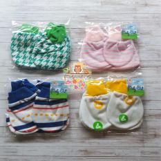 4set sarung tangan + kaos kaki bayi motif 11