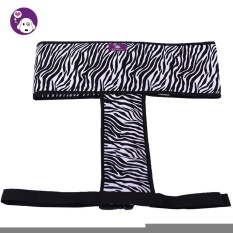 Schuan Katun Murni Bayi Balita Ditingkatkan Makan Kursi Tinggi Harness Booster Perjalanan Outdoor Portable Mobil Keselamatan Tali Sabuk Pengaman, Zebra-Intl