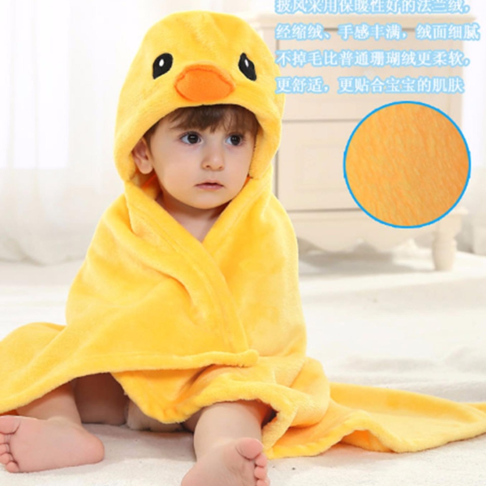 Selimut Bayi / Selimut Topi Double Fleece / Selimut Hoodie Bulu Bayi 3D Hoodie Blanket Tudung / Selimut Anak