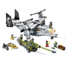 BB Mart 11712 2017 Baru 640 Pcs Tim SWAT Figures Black Emas Helikopter Fighter Model Kit Bangunan Blok Batu Bata DIY Mainan untuk Anak-anak Hadiah-Intl