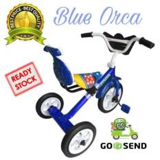 Sepeda Bmx Roda Tiga Anak Tricycle Sandaran Yoe Yoe Warna Biru - 00Jhvf